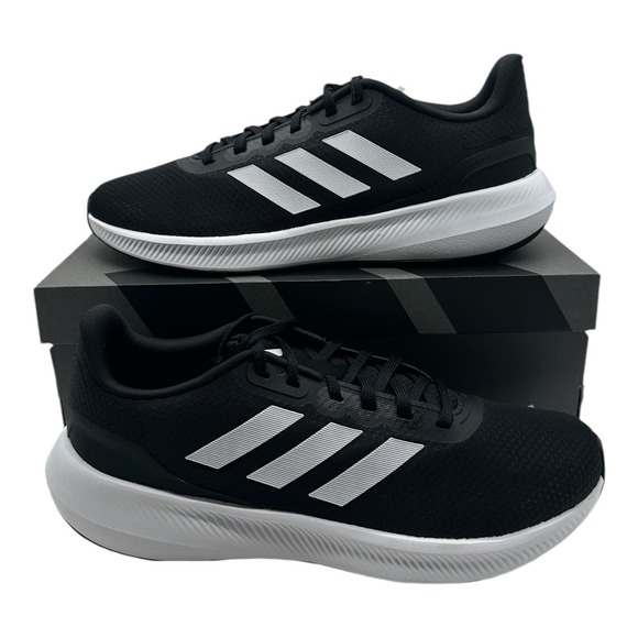 Adidas RunFalcon‎ 3.0 Running Shoes Men's Size 10.5 Black/White Sneakers HQ3790